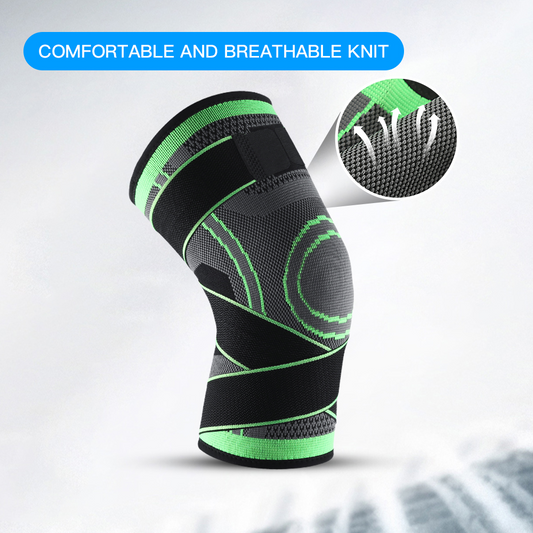 3D knee Brace with 3D Knitting & Adjustable Straps